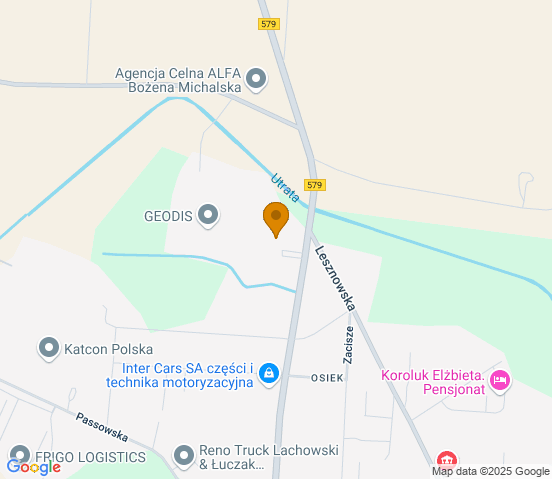 Mapa dojazdu do hurtowni motoryzacyjnej w miejscowości Błonie