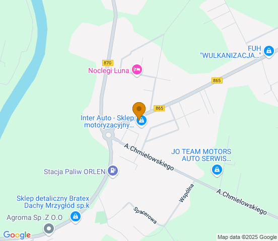 Mapa dojazdu do hurtowni motoryzacyjnej w miejscowości Jarosław