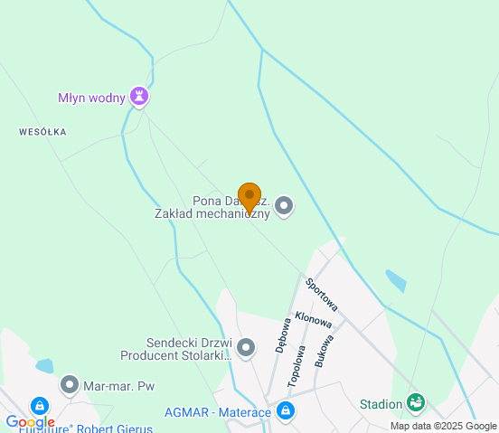 Mapa dojazdu do warsztatu samochodowego w miejscowości Twardogóra