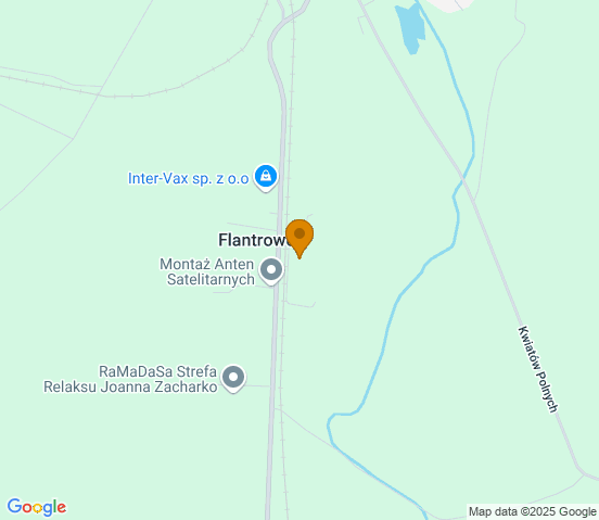 Mapa dojazdu do warsztatu samochodowego w miejscowości Janowiec Wielkopolski