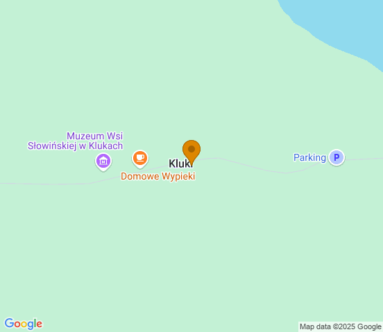 Mapa dojazdu do warsztatu samochodowego w miejscowości Kluki