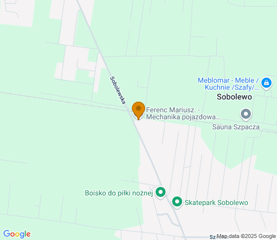 Mapa dojazdu do warsztatu samochodowego w miejscowości Białystok