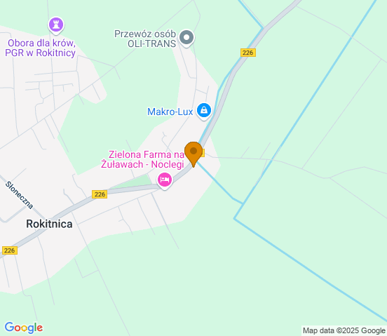 Mapa dojazdu do warsztatu samochodowego w miejscowości Rokitnica