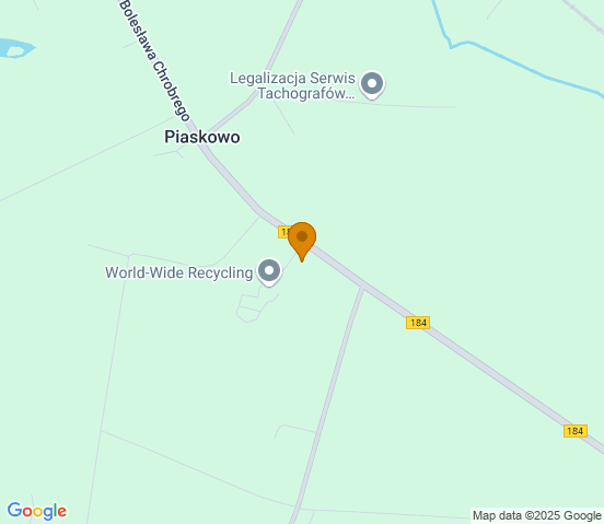 Mapa dojazdu do warsztatu samochodowego w miejscowości Szamotuły