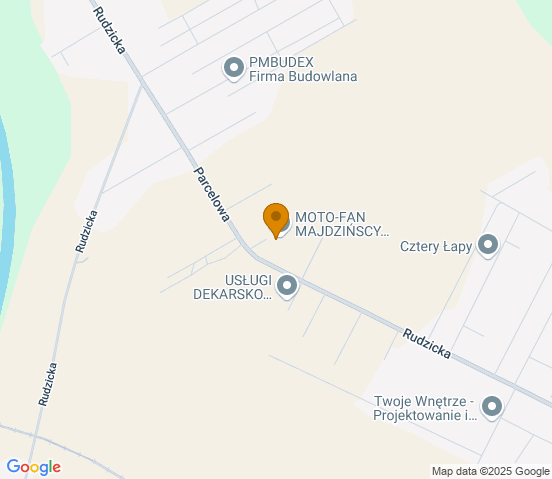 Mapa dojazdu do warsztatu samochodowego w miejscowości Wola Podłężna