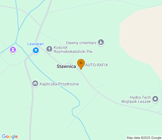 Mapa dojazdu do warsztatu samochodowego w miejscowości Złotów